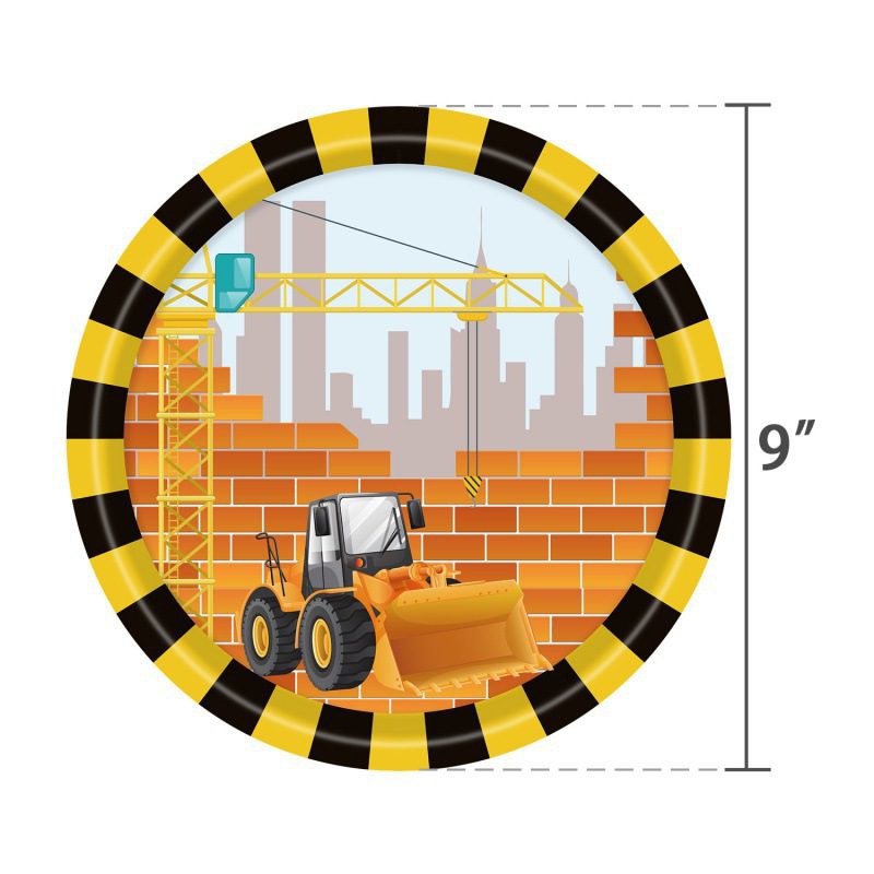 Construction-Themed Birthday Party Tableware Set - Perfect for Kids' Celebrations Birthday Party Tableware Set