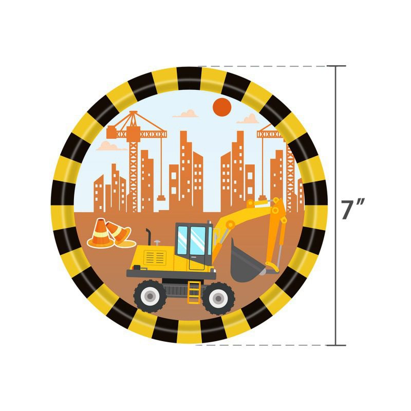 Construction-Themed Birthday Party Tableware Set - Perfect for Kids' Celebrations Birthday Party Tableware Set