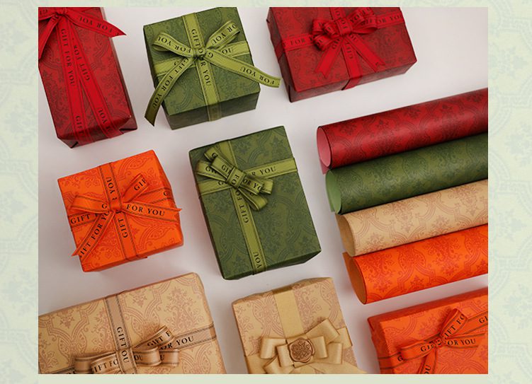 Vintage Embossed Wrapping Paper – 70x100cm Premium Gift Wrap in Four Colors 23 Vintage Embossed Wrapping Paper – 70x100cm Premium Gift Wrap in Four Colors Embossed Wrapping Paper 12