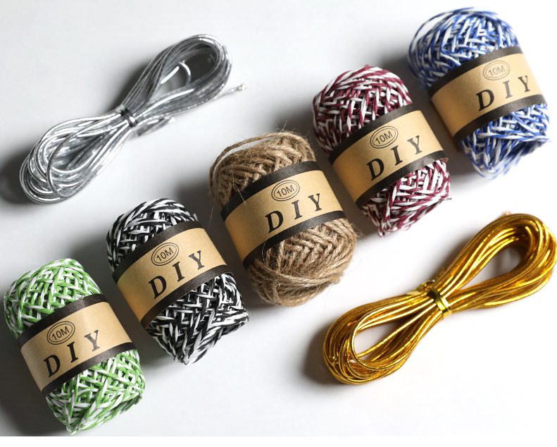 Durable Hemp Rope Ribbon for DIY Crafts, Gift Wrapping, and Rustic Decorations 9 Hemp Rope Ribbon