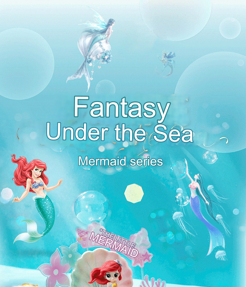 Mermaid Disposable Tableware Set - Kids Birthday Party Supplies Mermaid Disposable Tableware Set