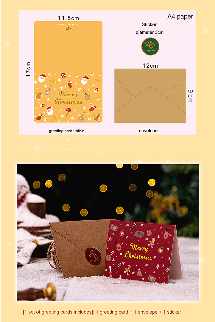 6 Piece Festive Christmas Gift Card - 6 Set Colorful Designs for Holiday Greetings 7 6 Piece Festive Christmas Gift Card - 6 Set Colorful Designs for Holiday Greetings image translator 2 1