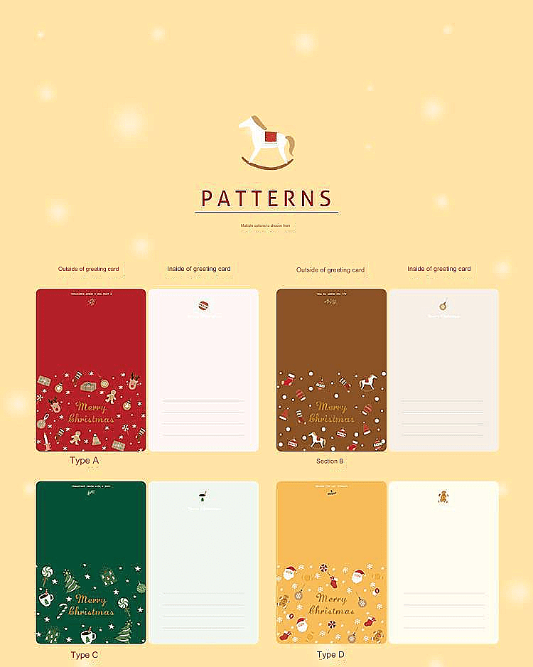 6 Piece Festive Christmas Gift Card - 6 Set Colorful Designs for Holiday Greetings 8 6 Piece Festive Christmas Gift Card - 6 Set Colorful Designs for Holiday Greetings image translator 3 2