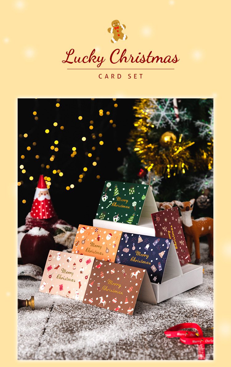 6 Piece Festive Christmas Gift Card - 6 Set Colorful Designs for Holiday Greetings 12 6 Piece Festive Christmas Gift Card - 6 Set Colorful Designs for Holiday Greetings 详情 04 1