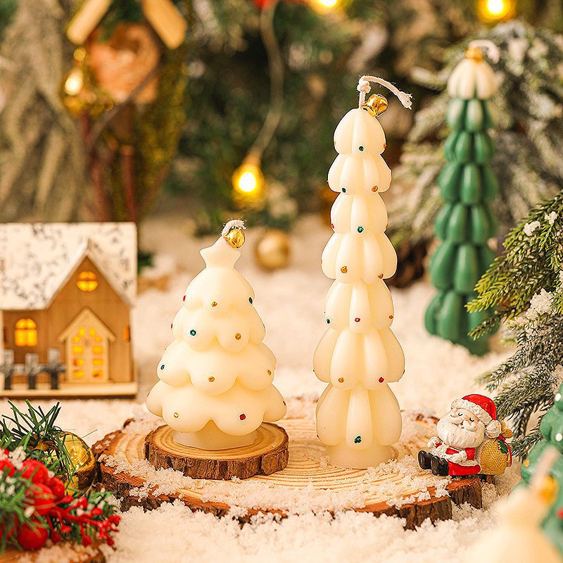 Christmas Tree Candle Soy Wax Christmas tree table candle