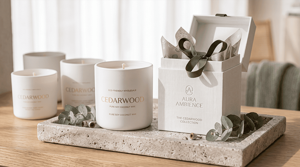 Luxury Home Fragrance Trends: Why Scented Candles Dominate Modern Interiors custom-luxury-candle-packaging-white-ceramic
