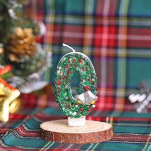 Christmas Bell Birthday Number Candle