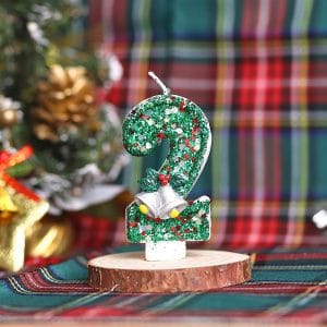 Christmas Bell Birthday Number Candle