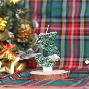 Christmas Bell Birthday Number Candle
