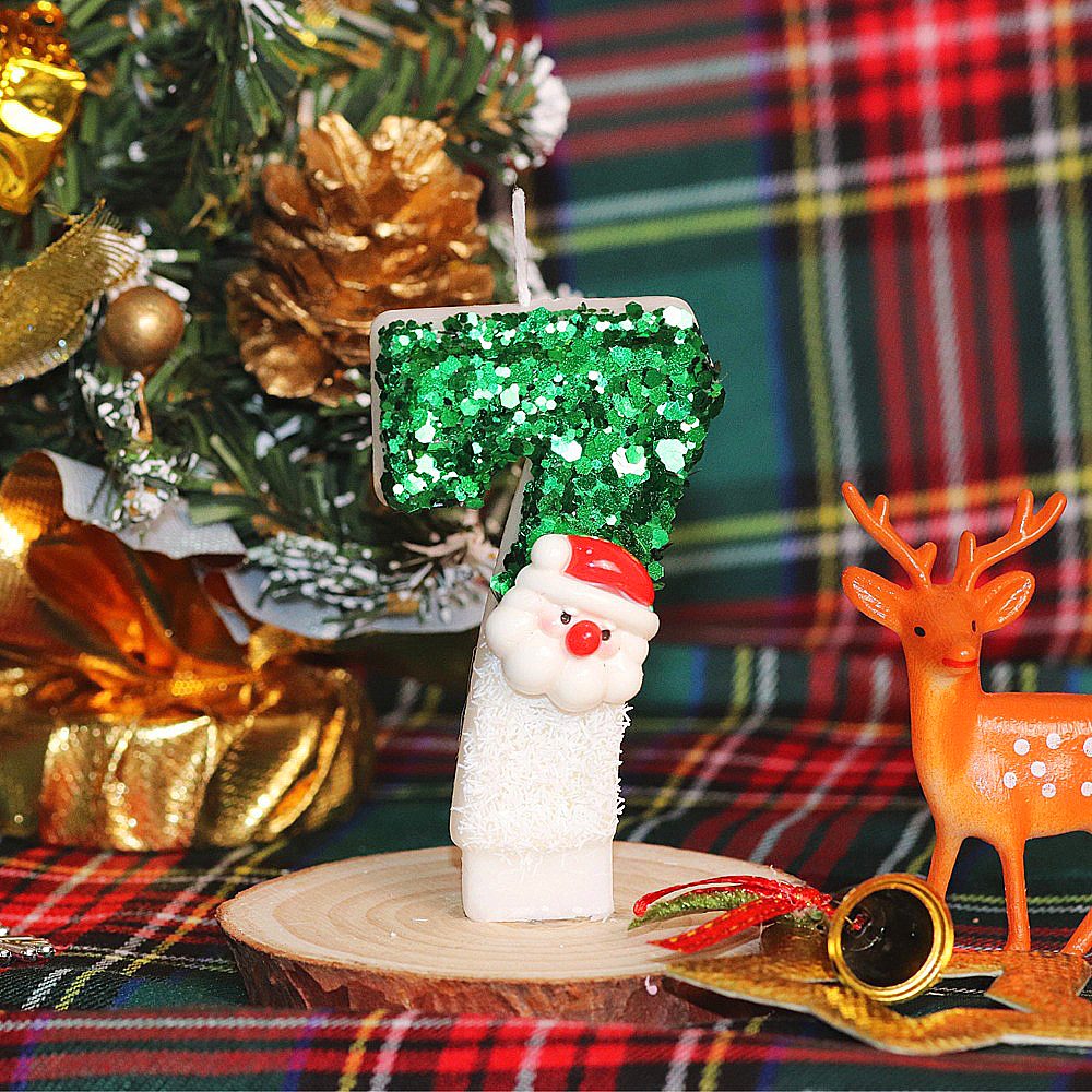 Birthday Candle for Christmas Party santa 15