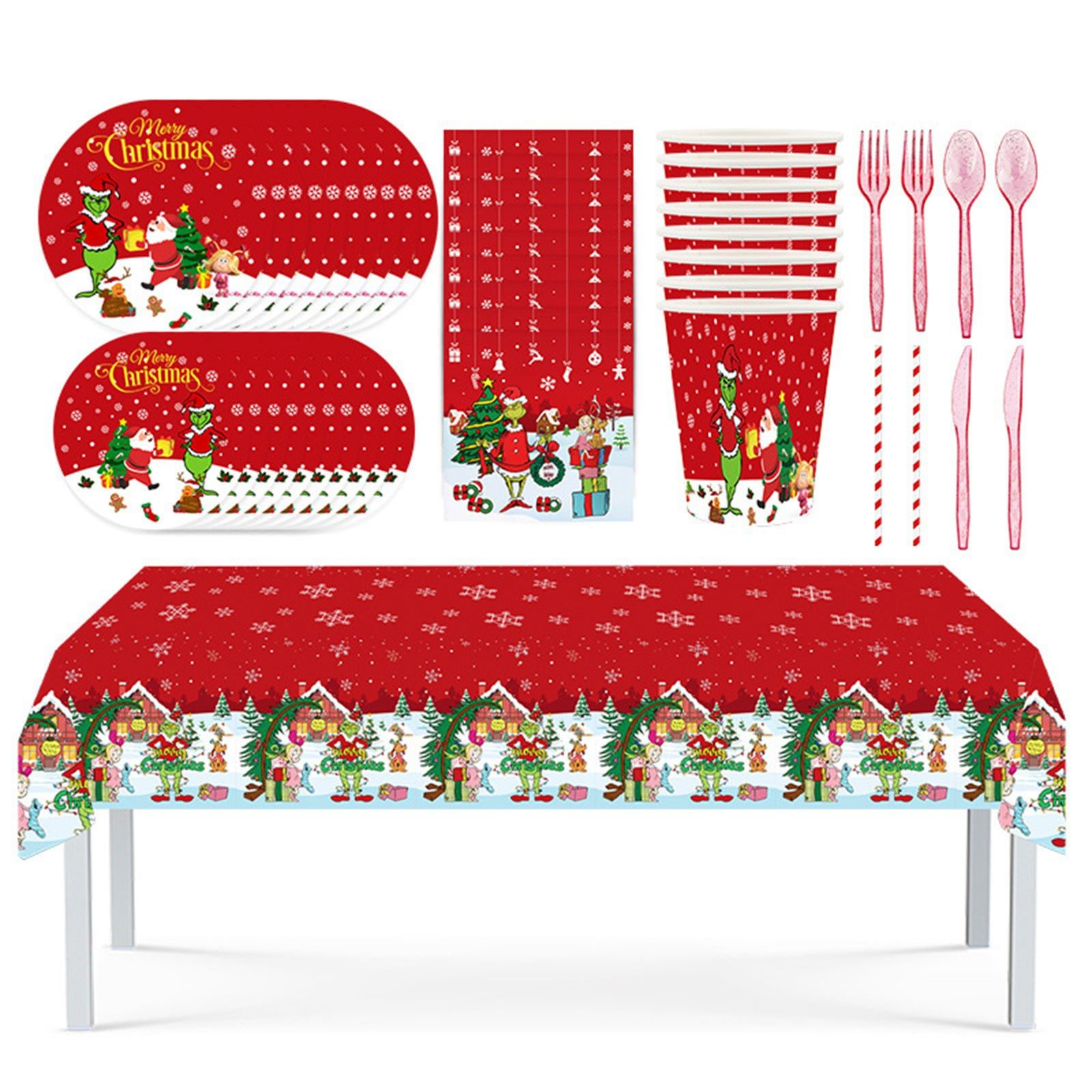 Festive Christmas Dinnerware Set - Perfect for Holiday Celebrations Christmas Dinnerware Set