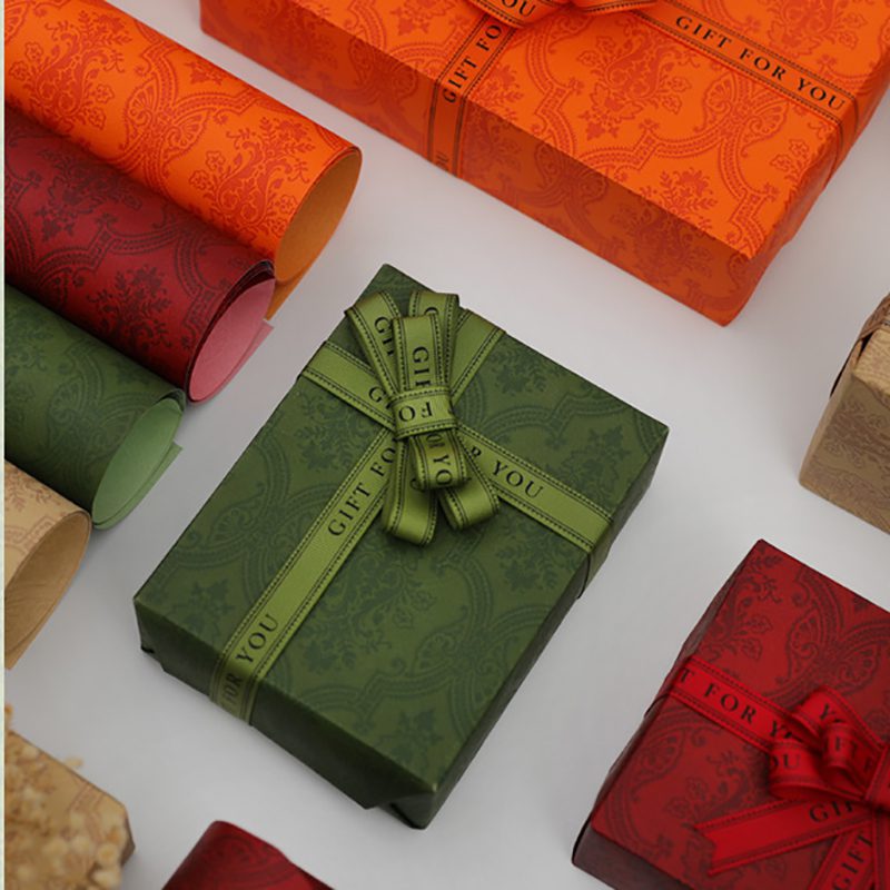 Vintage Embossed Wrapping Paper – 70x100cm Premium Gift Wrap in Four Colors 4 Vintage Embossed Wrapping Paper – 70x100cm Premium Gift Wrap in Four Colors Embossed Wrapping Papers 1 1