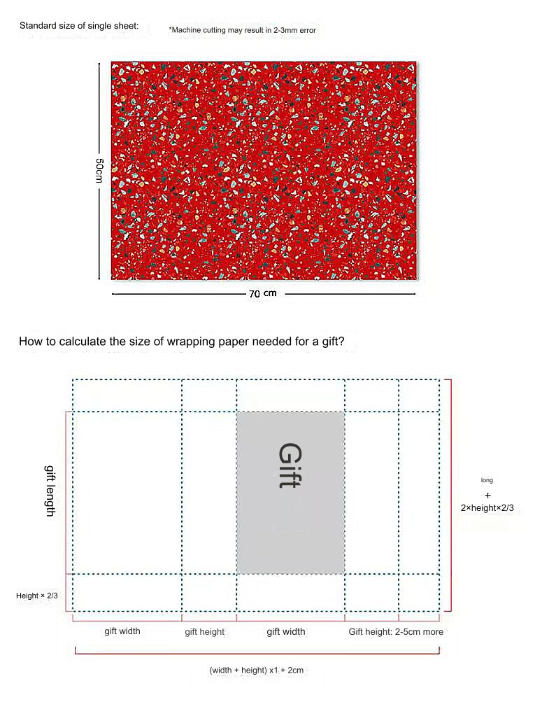 Gift Wrapping Paper – Cobblestone Design for Birthdays, Holidays, and Special Occasions Gift Wrapping Paper