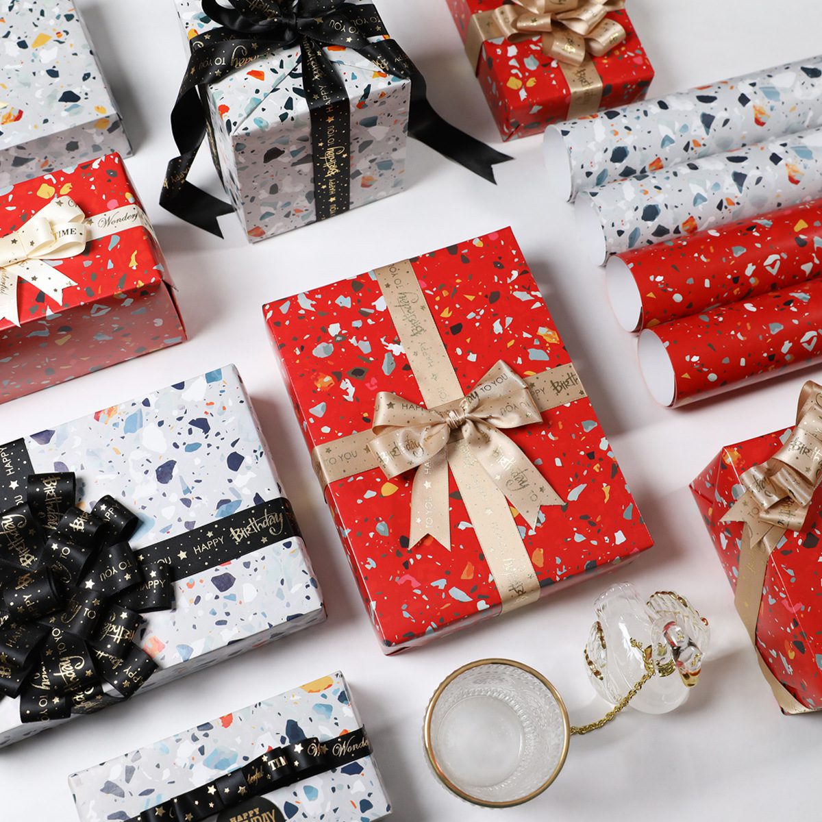 Gift Wrapping Paper – Cobblestone Design for Birthdays, Holidays, and Special Occasions Gift Wrapping Paper 2