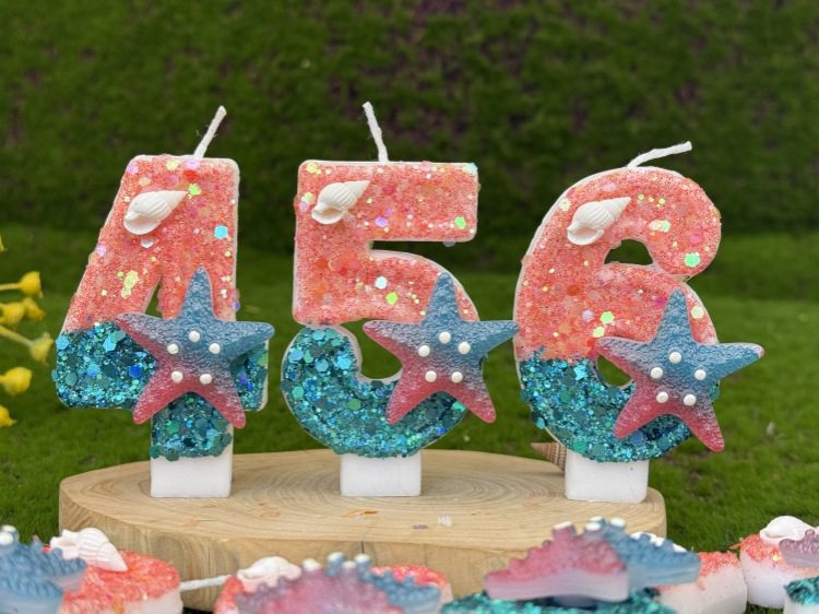Mermaid Birthday Candle - Unique Birthday Candle Cake Decoration for Sea Lovers Mermaid birthday candle 15
