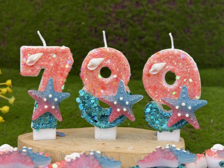 Mermaid Birthday Candle - Unique Birthday Candle Cake Decoration for Sea Lovers Mermaid birthday candle 16
