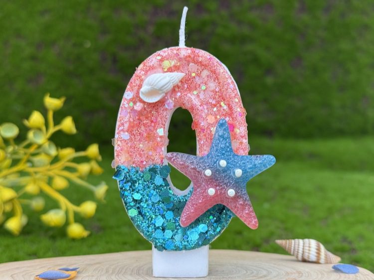 Mermaid Birthday Candle - Unique Birthday Candle Cake Decoration for Sea Lovers Mermaid birthday candle