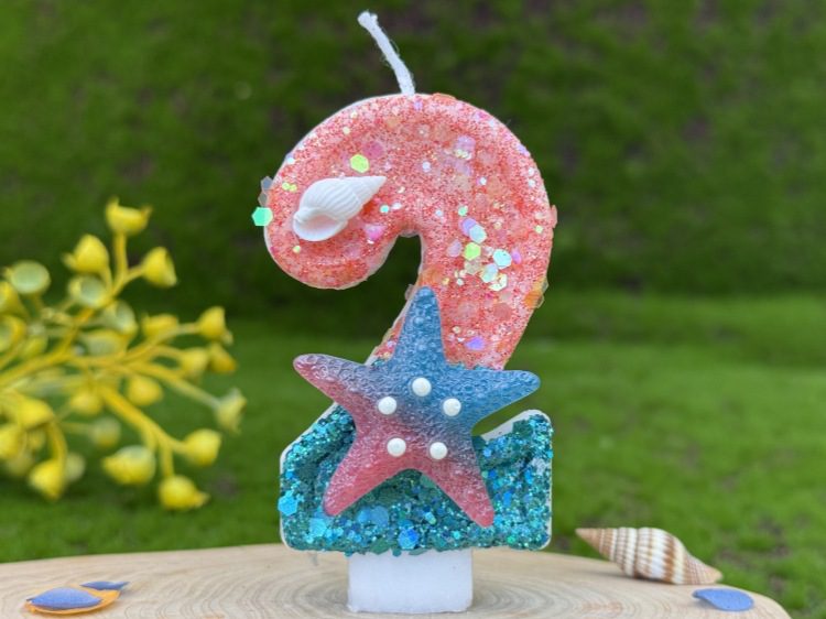 Mermaid Birthday Candle - Unique Birthday Candle Cake Decoration for Sea Lovers Mermaid birthday candle