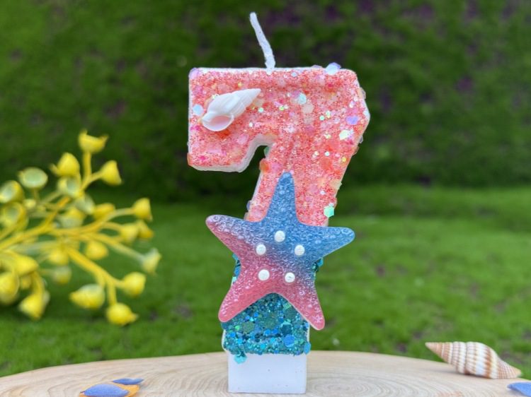 Mermaid Birthday Candle - Unique Birthday Candle Cake Decoration for Sea Lovers Mermaid birthday candle 26