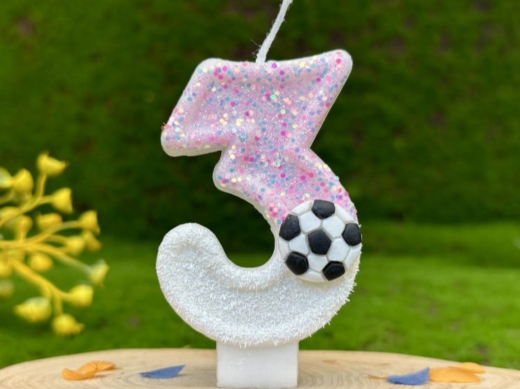 Soccer Birthday Candle 10