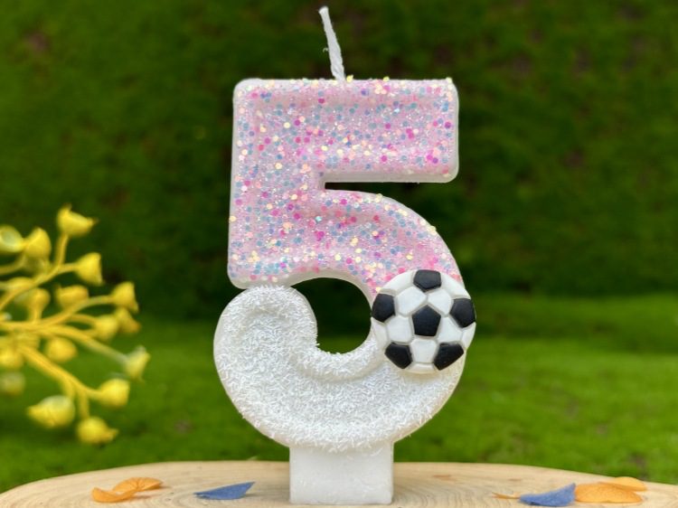 Soccer Birthday Candle 12