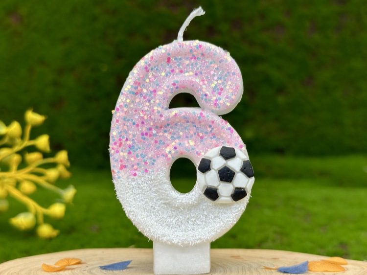 Soccer Birthday Candle 13