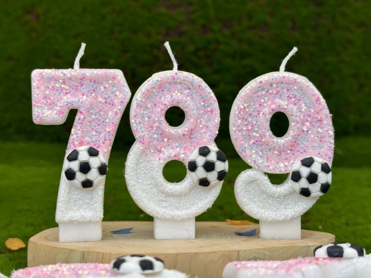 Soccer Birthday Candle 5