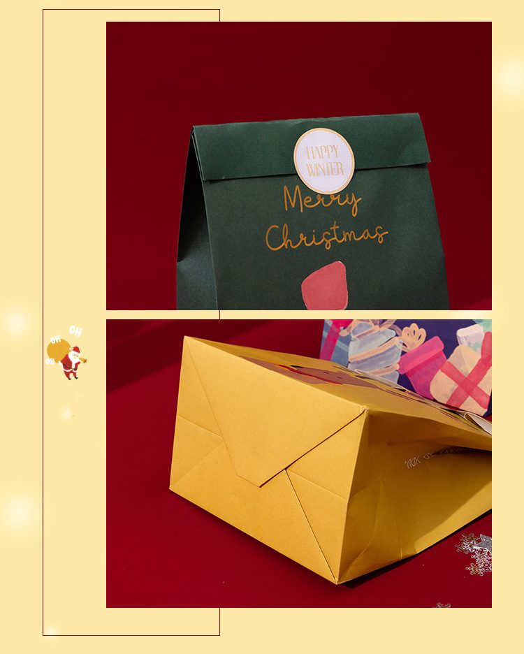 Festive Christmas Gift Bag – Holiday Packaging for Treats & Gifts Christmas gift bag