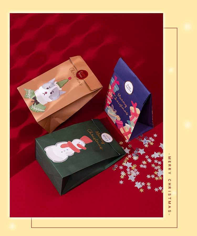 Festive Christmas Gift Bag – Holiday Packaging for Treats & Gifts Christmas gift bag