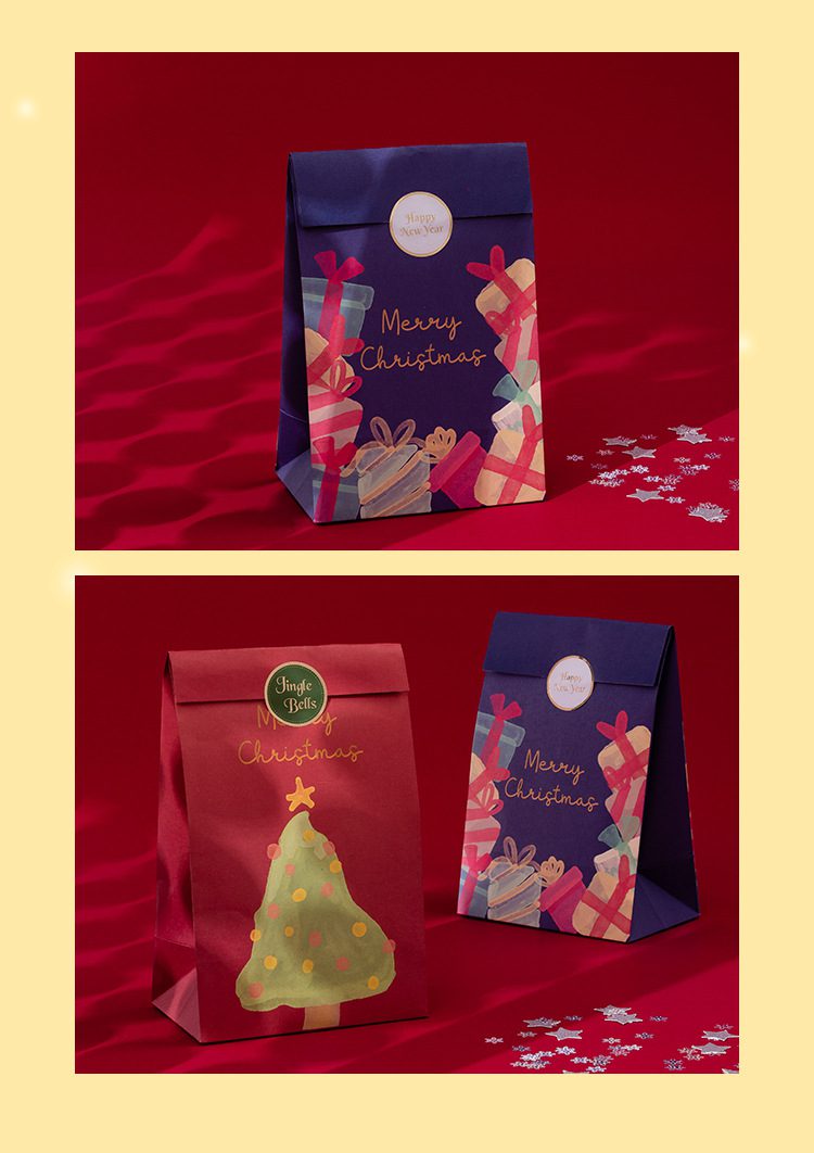 Festive Christmas Gift Bag – Holiday Packaging for Treats & Gifts Christmas gift bag