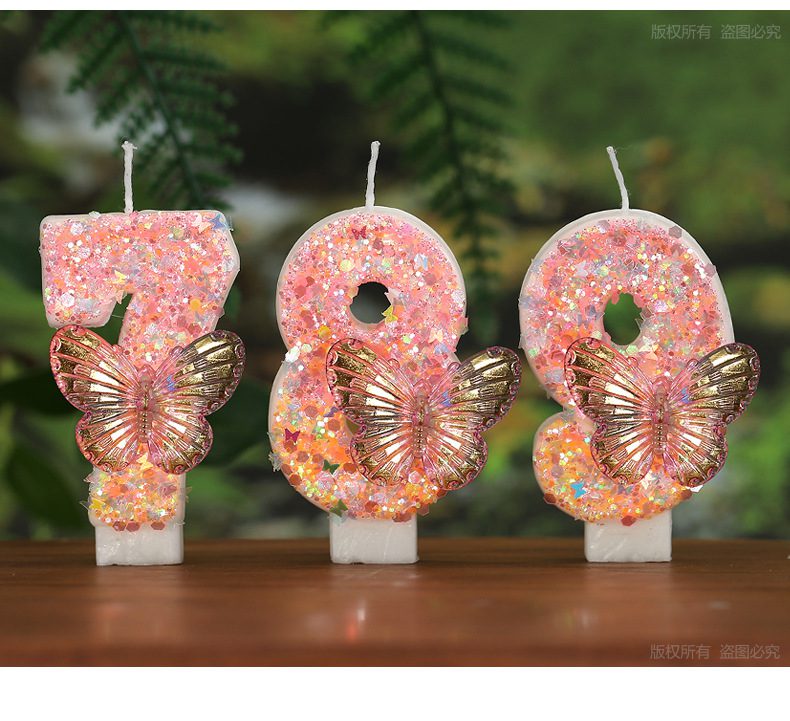 Birthday Number Candles 3