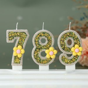glitter birthday candles
