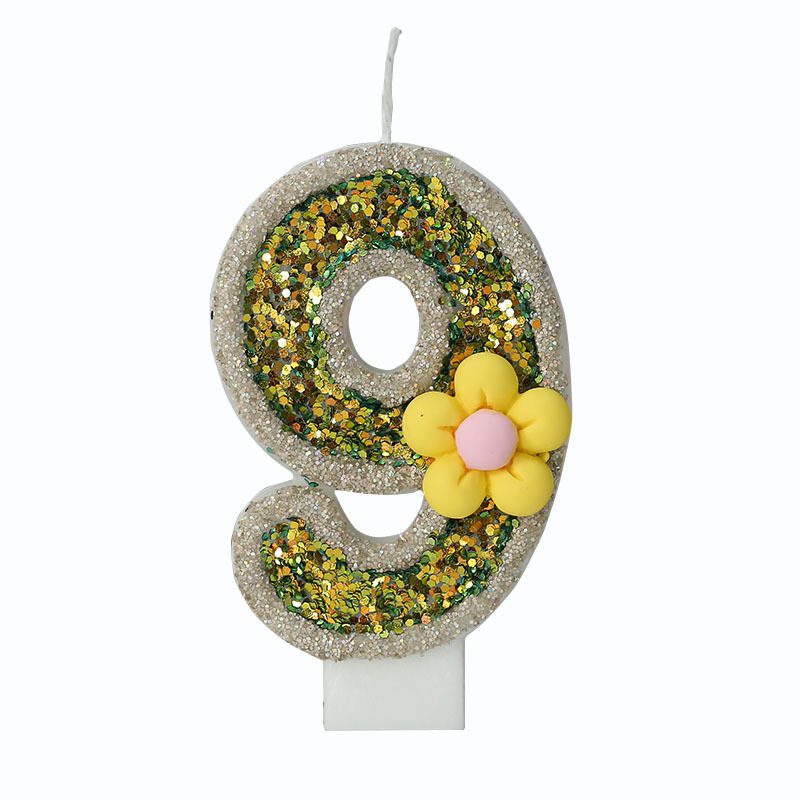 glitter birthday candles