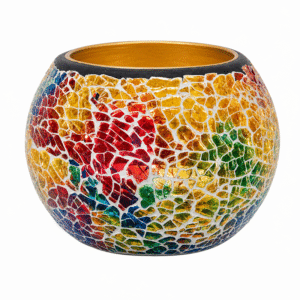 Glass Mosaic Candle Holder