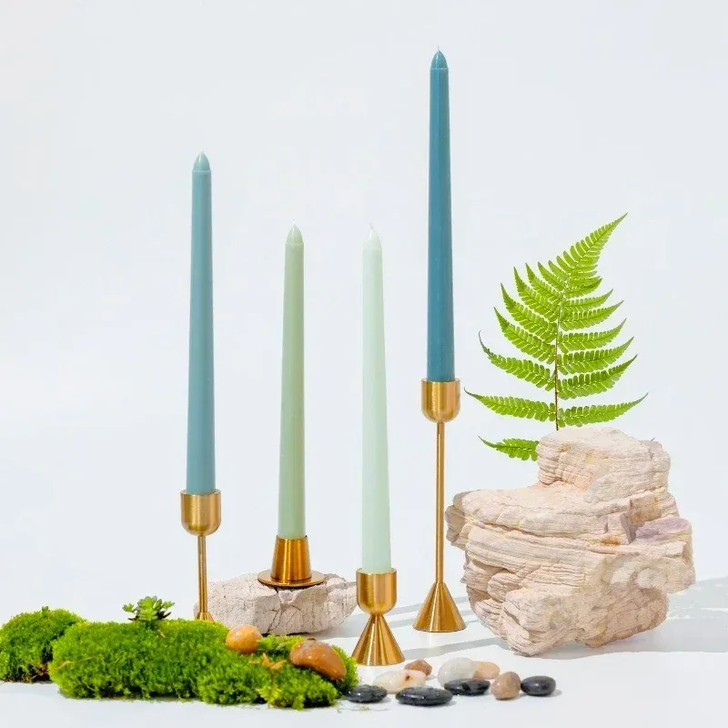 Premium Taper Candles - 10" Dripless Long Wax Candles for Wedding & Home Decor Premium Taper Candles