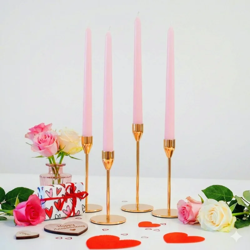 Premium Taper Candles - 10" Dripless Long Wax Candles for Wedding & Home Decor Premium Taper Candles