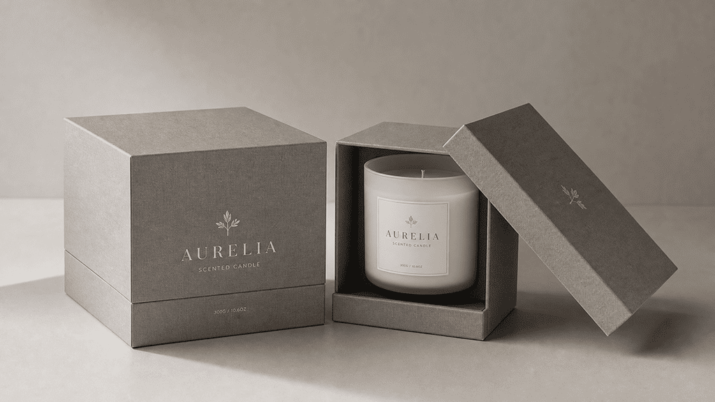 Custom Candle Packaging Ideas That Drive Retail Sales Premium two piece rigid luxury candle packaging setups