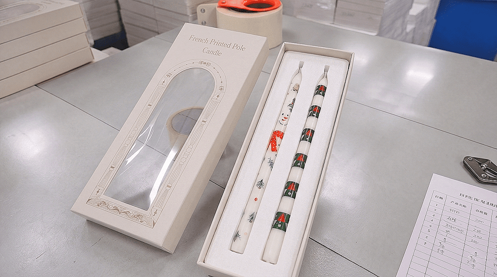 Ultimate Wholesale Christmas Taper Candles: A Buyer's Sourcing Guide structural foam packaging protecting wholesale christmas taper candles during factory inspection
