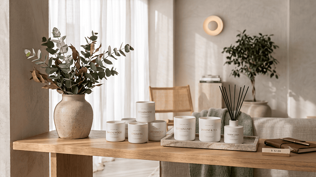 luxury-home-fragrance-trends-white-ceramic-candles