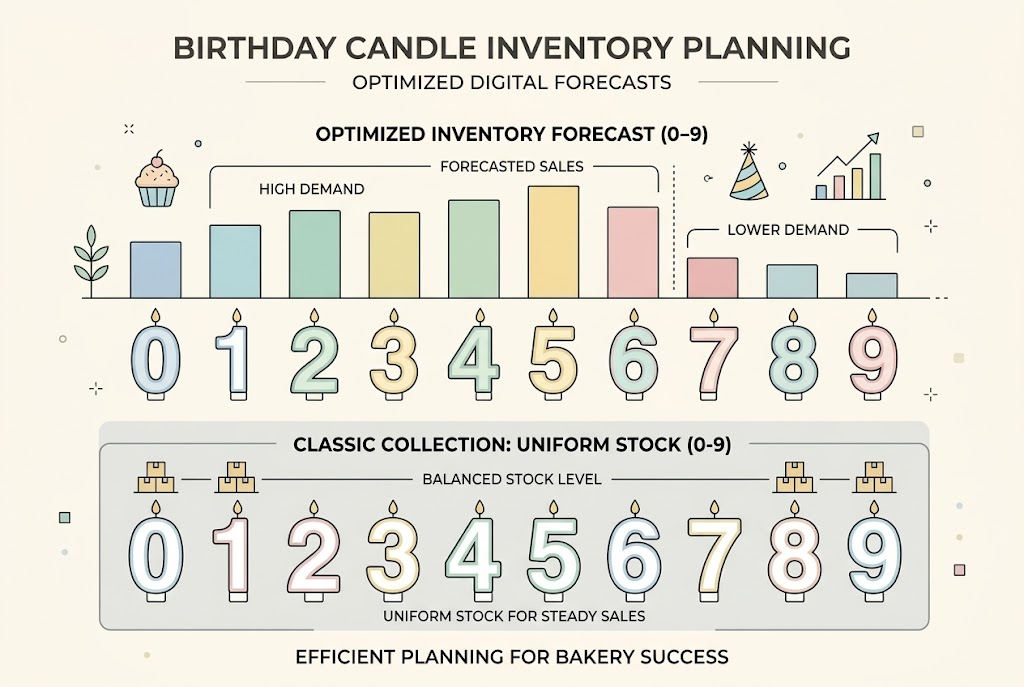 Number Birthday Candles: Bakery Wholesale Guide number birthday candle stocking guide for bakery inventory